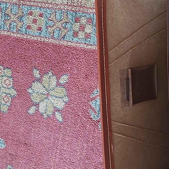 VINTAGE SPLIT COWHIDE LEATHER BRIEFCASE BAG - Picture 16 of 16